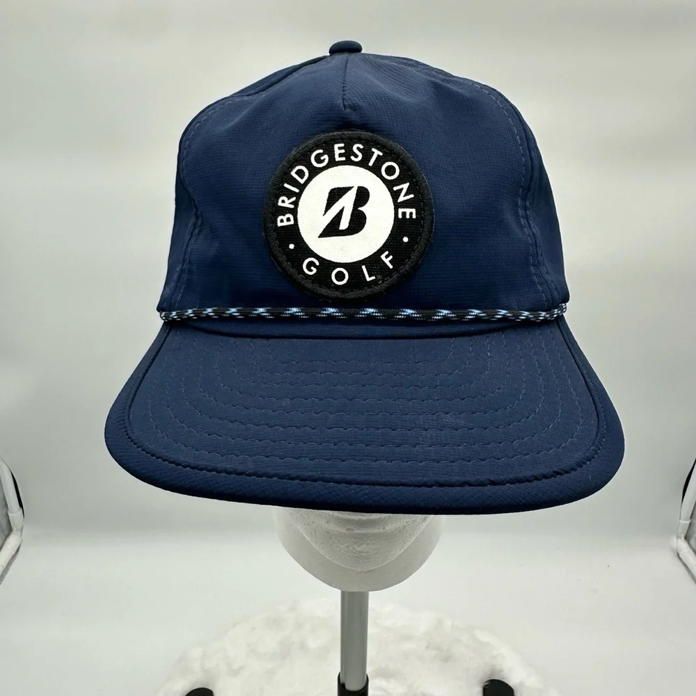 Bridgestone Golf Rope‎ Cap Navy SnapBack 100% Polyester Dad Hat